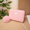 Mini Carteira Feminina 2023 bolsas de couro Premium Sense Plush Clutch Stylist Bow Coin Bolsa