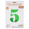 Globos de Número de 32 pulgadas Empaquetados Individualmente en OPP Decoración de Atmósfera Festiva para Fiesta de Primer Cumpleaños Letrero de Número Inflable
