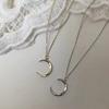 Collar minimalista de luna brillante de estilo coreano, elegante, combina con todo, adelgazante, exquisito, de alta gama, suave y resistente, con cadena de clavícula en forma de media luna.