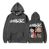 Sudadera Retro de Dibujos Animados de la Banda de Rock Gorillaz Moda para Hombre y Mujer Sudadera Oversize Gótica Otoño e Invierno Casual