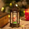 Caixa de presente de Natal Papai Noel Floco de neve Atmosfera Luzes noturnas Véspera de Natal Iluminação Presentes Cena de Natal Decoração