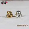 Acessórios de Liga de Alumínio com Cabeça de Crânio, Cabeça de Buda, Cabeça de Leão, Palma de Cristal Tongmei para Capacete, Pulseira e Colar de Comércio Exterior Europeu e Americano
