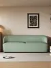 Sofá estreito para apartamentos pequenos, de dois e três lugares, simples e economizador de espaço para salas de estar, lojas de roupas e apartamentos de aluguel, com estofamento em couro de pata de gato