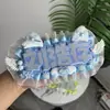 Ju Jingyi y Hou Mingyi Colgante Terminado Reflectante DIY para Fans Mercancía de Celebridades Texto Creativo Nombre Fieltro Lindo
