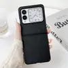 Funda Protectora Dura de Cuero Plegable con Anillo de Dibujos Animados para Teléfono Huawei Nova Flip