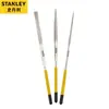 Set Stanley de 3 piezas Lima de Diamante para Dar Forma 3x140mm Punta Plana Lima Plana Lima Redonda 22-321-23