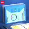 Bolsa para Archivos Deli 5501 A4 Transparente con Cierre de Broche Plástico para Documentos para Estudiantes y Uso de Oficina, Disponible para Dropshipping