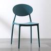 Silla de plástico de estilo nórdico con respaldo, moderna y minimalista, para comedor, estudio, negociación y ocio, para ordenador.