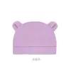 Gorro Fetal Delgado de Primavera y Otoño para Bebé Gorro Fetal para Recién Nacido Gorro de Oreja de una Sola Capa Gorro de Color Sólido para Bebé 0-6 Meses