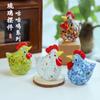 Decoraciones de Vidrio Creativas de Pollo Cucú para Escritorio Sala de Estar Escritorio Hogar Lindo Estilo Pollo Decoraciones de Vidrio