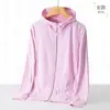 Cantidad de Corriente Ropa con Protección Solar de Seda de Hielo Estilo Pareja Verano Ropa Transpirable Anti-UV para Hombres y Mujeres UPF50+ Ropa de Pesca Chaqueta