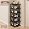 Zapatero Sencillo para Uso Doméstico, Zapatero Multicapa para Dormitorios y Apartamentos de Alquiler, Estante Estrecho Ahorrador de Espacio para Uso en Interiores
