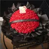 Flor eterna rosa KT para namorada ou melhor amiga, Flor de sabão artificial KKitty, presente de alto padrão para o Dia dos Professores, presente de aniversário