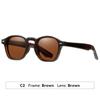 Gafas de Sol Polarizadas Tipo Pin de Nuevo Estilo 2026, Gafas de Sol de Gama Alta, Monturas Cuadradas y Redondas Retro Transfronterizas Europeas y Americanas, Protección UV