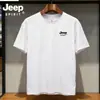 Jeep Spirit Jeep Deportes al Aire Libre Seda de Hielo Ropa de Secado Rápido Camiseta de Manga Corta de Verano para Hombre Correr Ejercicio Transpirable