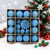 Decoraciones Navideñas Transfronterizas, Bolas Pintadas Afelpadas, Caja de Set con Forma Especial, Bolas de Navidad, Decoraciones Navideñas, Set Pintado