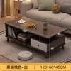 Sala de estar simple moderno nórdico patas de madera maciza mesa de centro casa de alquiler apartamento pequeño hogar mesa de té pequeña balcón mesa cuadrada