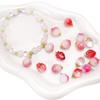 Pêssego de Fruta Pingente de Vidro Artesanal DIY Acessórios Pingente de Colar Brincos Pulseira Acessórios Semi-Acabados Atacado