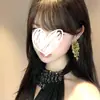 Aretes de Borla con Lentejuelas Metálicas Diseño Nicho para Mujer Aretes Elegantes Elegantes Moda de Lujo Ligero Aretes Combinables Aretes Exagerados