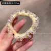 Goma de Pelo Versátil de Cristal de Lujo Ligero para Mujer, Estilo Nuevo, Elegante Sujetador de Cola de Caballo Que No Daña el Cabello, Accesorio de Alta Gama para Moño