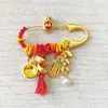2025 Año del Serpiente en stock Cordón Dorado Rojo Pin Anti-Susto Seguridad para Bebés Broche para Mujeres Embarazadas Pin Creativo