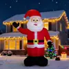 Modelo Inflável de Papai Noel Transfronteiriço de 1,2m Decoração de Jardim para Festa de Natal com Luzes LED Embutidas