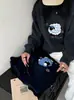 Suéter pullover de lã de cordeiro com bordado de toalha tridimensional estilo coreano, jovem, para mulheres, solto e macio, top casual para outono e inverno