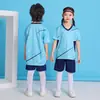 Uniforme de Fútbol para Niños Clase A Seda de Hielo Manga Corta Conjunto de Chándal Traje de Equipo de Competición Transpirable Secado Rápido Camiseta Ropa Deportiva de Moda