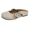 Mocasines planos de cuero suave con estampado floral para mujer, nuevo estilo primavera/verano 2026, adecuados para usar al aire libre, zapatos planos elegantes y versátiles