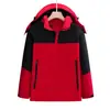528 Roupa de assalto acolchoada com algodão e cor Shenzhou para homens e mulheres outono e inverno integrada com forro de fleece estilo tooling outdoor à prova de vento, à prova de chuva e à prova de frio