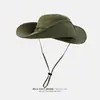 Sombrero de Sol de Viaje Estilo Retro Americano Occidental para Hombres, Sombrero de Pescador con Protección Solar, Sombrero de Vaquero Occidental para Mujeres, Sombrero de Invierno para Senderismo al Aire Libre