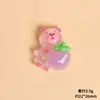 Capivara Abraçando Frutas Rosa Acessórios de Resina Joias DIY Cola Creme Capa de Celular Grampo de Cabelo Materiais Artesanais