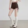 Shorts de Yoga de Verano 2026 Nuevo Estilo para Mujer con Cordón, Ajustados para Correr, Deportes, Pilates, Shorts de Yoga de Cintura Alta para Mujer