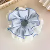 2026 Nuevo Estilo Tela Suave y Exquisita Diadema de Pelo a Cuadros, Accesorio para el Cabello Scrunchie Versátil con Adorno de Encaje Dulce y a la Moda