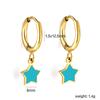 Brincos Doces Elegantes para Mulheres Design de Nicho Ins Verde Folha Diamante Brilhante Brincos de Estrela Versáteis Brincos de Aço Inoxidável Atacado