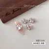 Arte de uñas con diamantes K9 sin base, azul transparente brillante de moda, lujo, arte de uñas con acabado de diamante grande, bola de diamante para uñas