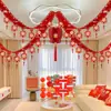 Juego de Decoración de Flores para Boda al por Mayor Nuevo Colgante de Decoración para Habitación de Boda Decoración Colgante con Palabras Auspiciosas para Boda China