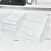 Caja de Almacenamiento de Escritorio Tipo Cajón Portalápices para Estudiantes Organizador de Estación de Trabajo de Oficina Caja Organizadora de Papelería de Escritorio Acrílica
