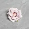 Cabeça de Flor Rosa Simulada Flor Falsa Grampo de Cabelo Acabado Material de Flor de Seda Artesanal DIY Acessórios de Decoração para Guirlanda de Casamento