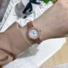 Reloj de estudiante Shigaodi con diseño de nicho retro, estilo preppy cuadrado, reloj con correa de acero estilo ins de moda simple para mujer
