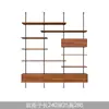 Estantería de Madera Maciza de Múltiples Niveles para Sala de Estar Minimalista Moderna con Columna de Diseño Estilo Vintage Estantería de Exhibición de Piso a Techo