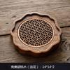Posavasos Posavasos de Madera con Patrón de Ola, Base Aislante para Taza Maestra, Accesorios para Ceremonia del Té, Posavasos de Arcilla Púrpura, Mantel Individual, Bandeja de Té