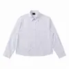Camisa de Rayas Delgada de Alta Calidad para Primavera/Verano, Relajada y Casual, Estilo Coreano, Corte Limpio, Intelectual, Retro, Casual