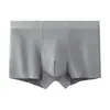 Roupa Íntima Masculina Boxer de Algodão Puro Sem Costura com Grafeno Antibacteriano Respirável Tamanho Grande Calça Jovem