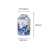 Nuevo jarrón de cerámica de porcelana azul y blanca estilo chino con tapa, tarro de almacenamiento, adorno de decoración para el hogar de la sala de estar, disponible para venta al por mayor