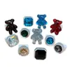Venda Quente Transfronteiriça Urso Brilhante Mais Conjunto de Diamantes Anel de Moda Fofo Quadrado Geométrico Octogonal Diamante Cintilante Preço de Fábrica Venda Direta