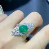 Venta Directa de Fábrica Anillo Pendientes de Plata S925 Batata Pequeña Ópalo Verde Popular Regalo para Novia Regalo para Mejor Amiga Nuevo Modelo Mujeres Fábrica