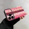 Rayas Contrastantes de Lunares Coloridos Adecuado para Funda de Teléfono Móvil Apple 17Promaxs Iphone15Pro Funda Simple con Textura de Cuero
