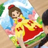 Adesivos tridimensionais infantis eva desenho animado feitos à mão materiais de jardim de infância colar diy brinquedos educativos princesa vestir