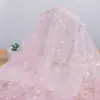 Tela de Malla Symphony Corazón Bordado Tela Bordada Poliéster Tela Bordada Suave Ropa para Mujer Ropa para Niños Falda de Gasa Decoración